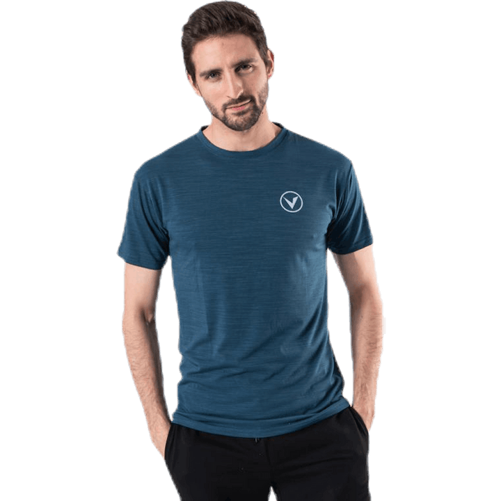 Joker Melange S/S Tee Blau