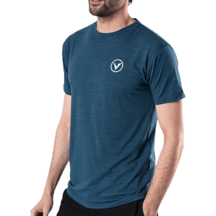 Joker Melange S/S Tee Blau