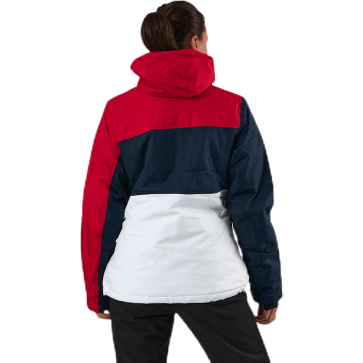 Chaqueta esquí Kamille W-PRO 10000 Azul/Blanco/Rojo