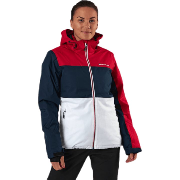 Chaqueta esquí Kamille W-PRO 10000 Azul/Blanco/Rojo