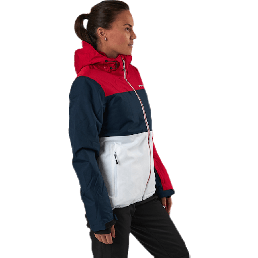 Chaqueta esquí Kamille W-PRO 10000 Azul/Blanco/Rojo
