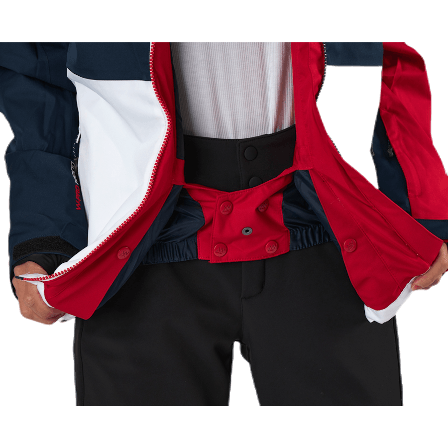 Chaqueta esquí Kamille W-PRO 10000 Azul/Blanco/Rojo