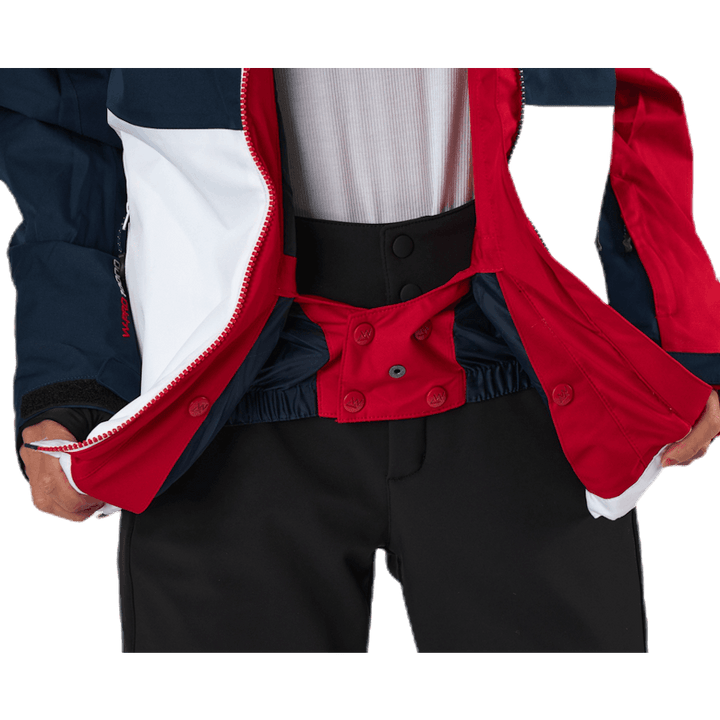 Chaqueta esquí Kamille W-PRO 10000 Azul/Blanco/Rojo