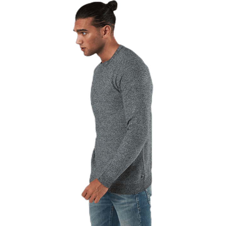 Pull ras du cou en tricot Aaron noir