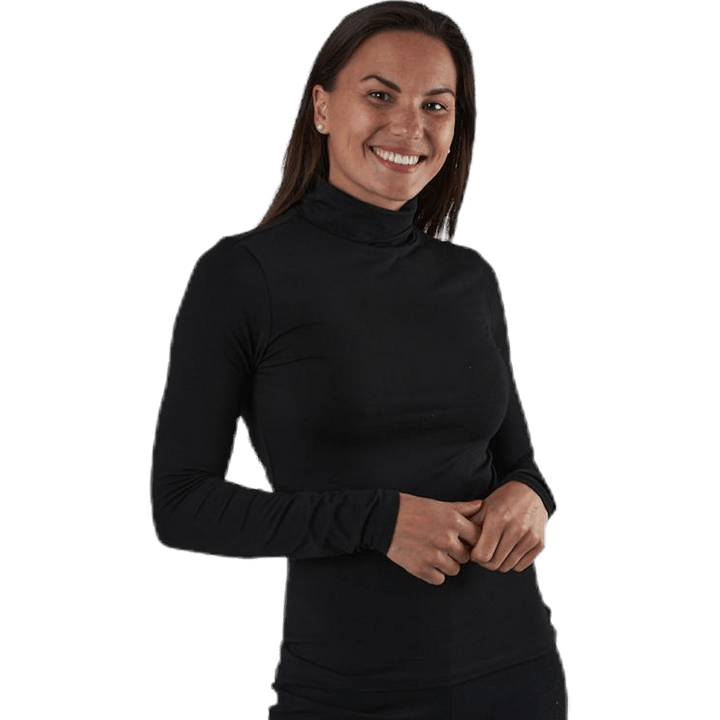 Irene Ls Rollkragenpullover Schwarz