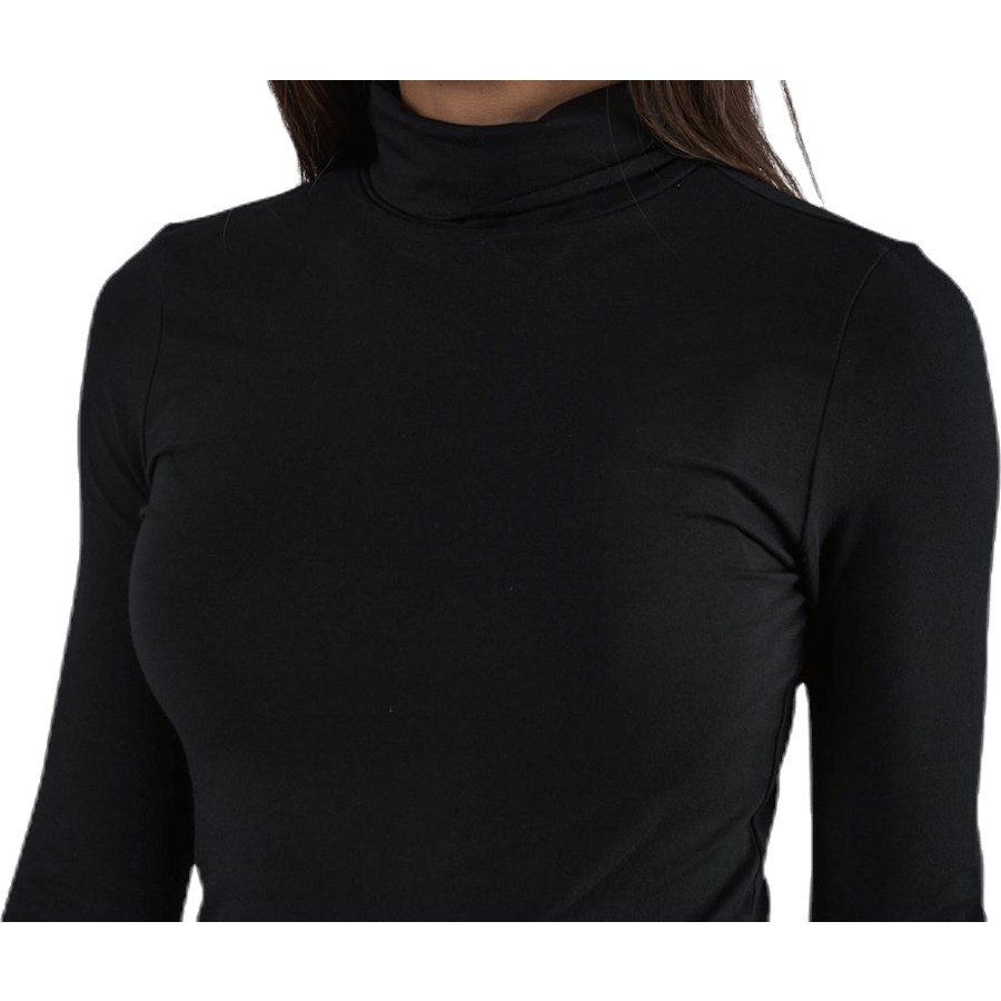 Irene Ls Rollkragenpullover Schwarz