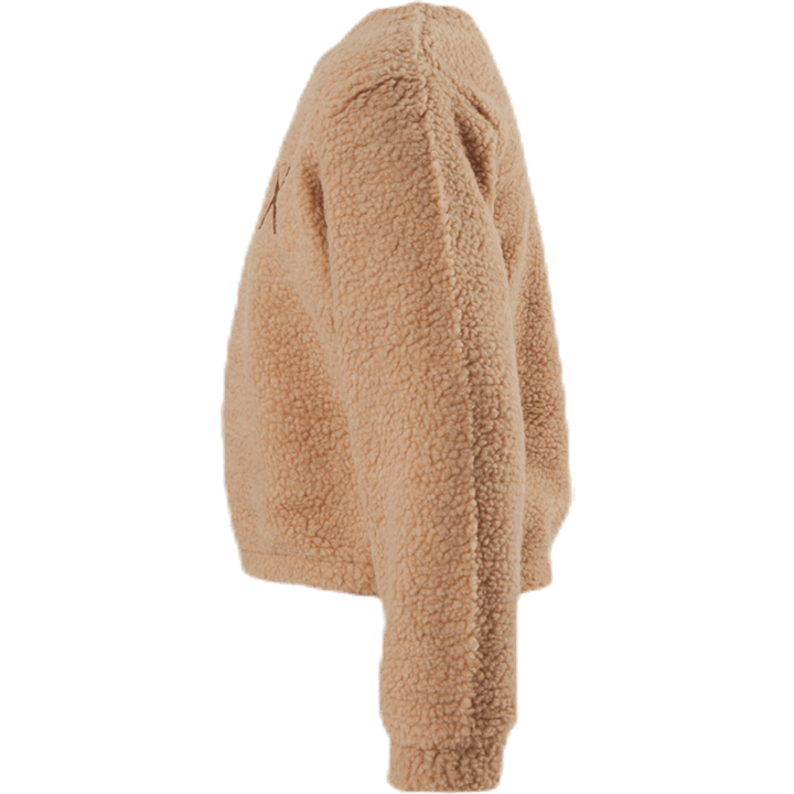 Pull col rond à manches longues Amara beige