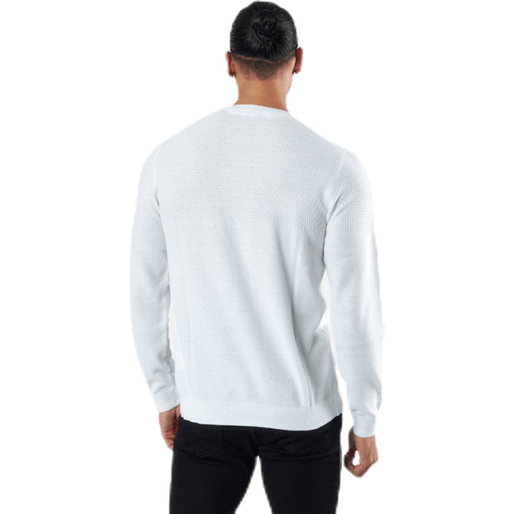 Blacamp Knit Structure Crew Neck White