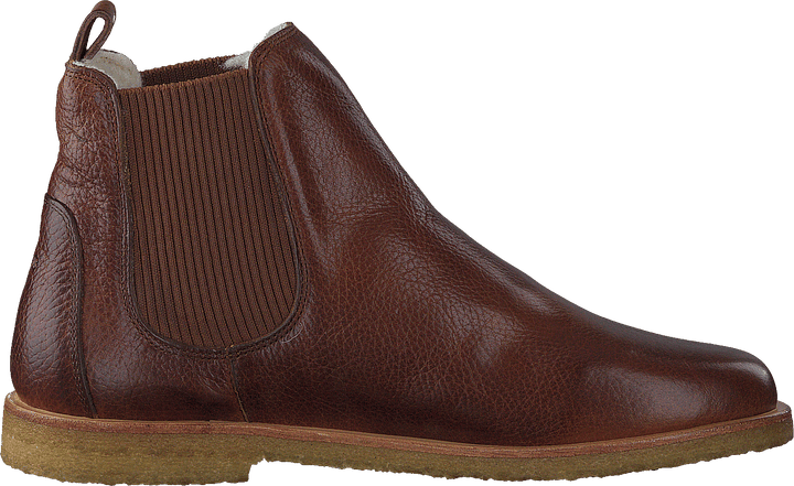Chelsea boot with wool lining 2509 Medium Brown