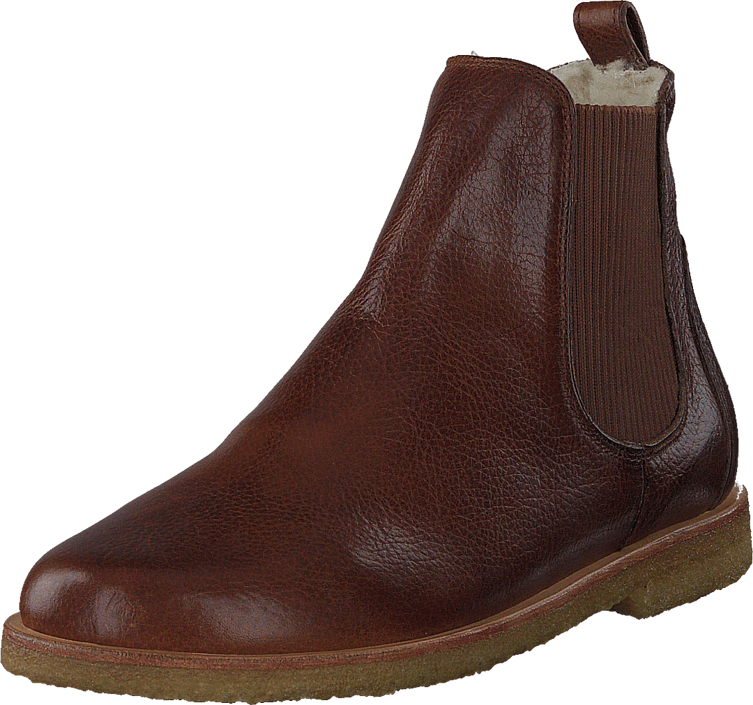 Chelsea boot with wool lining 2509 Medium Brown