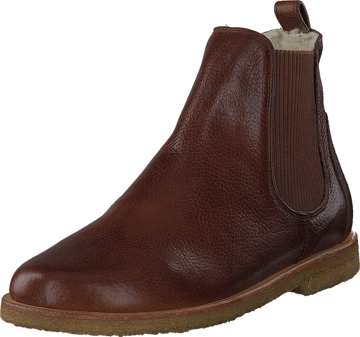 Chelsea boot with wool lining 2509 Medium Brown