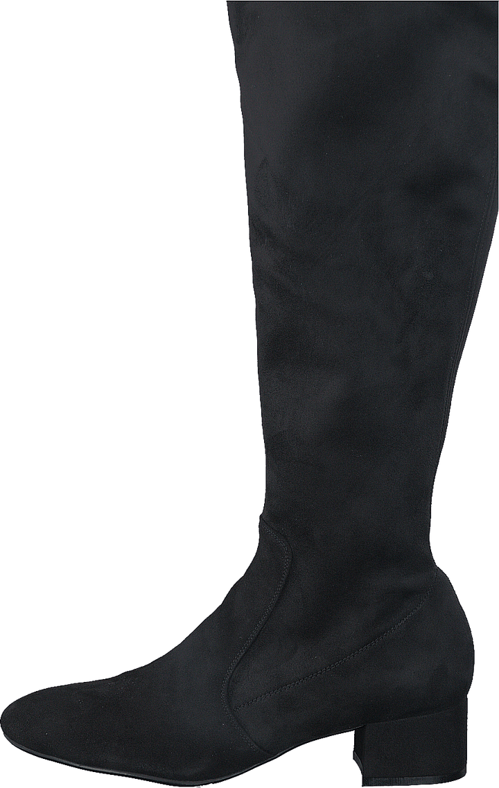 500 Schwarz Wildleder Stretch Schwarz