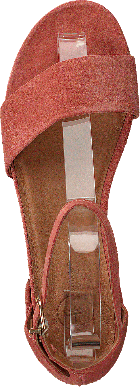 Sandale classique en daim rose clair