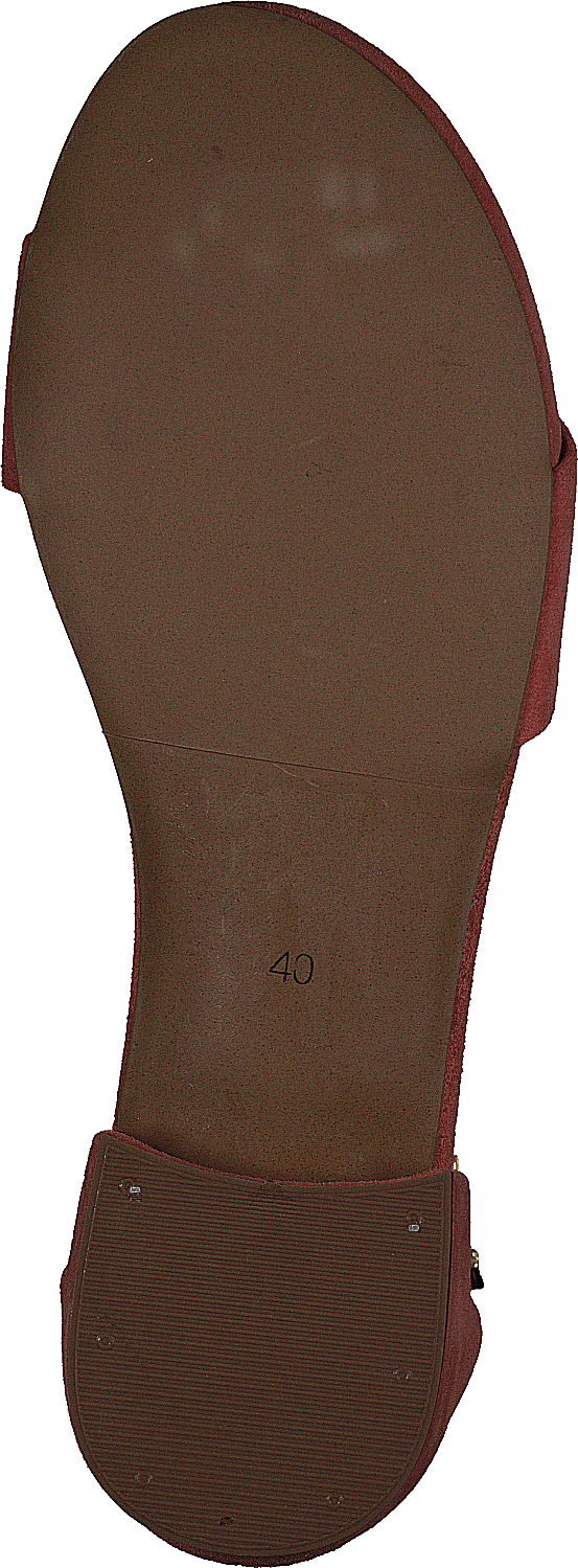 Sandale classique en daim rose clair