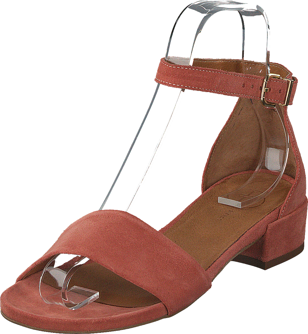Sandale classique en daim rose clair