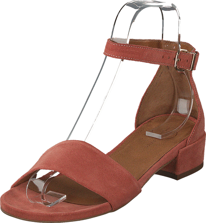 Sandale classique en daim rose clair