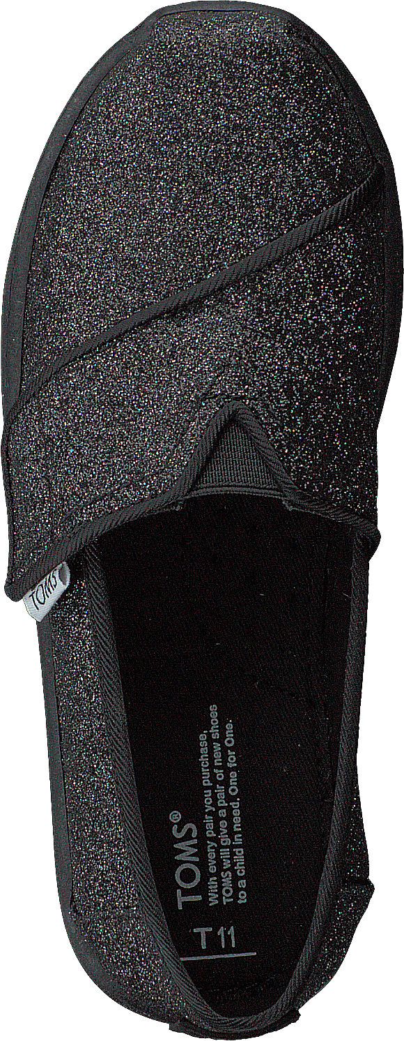 Alpargata Tiny Black Iridescent Mica