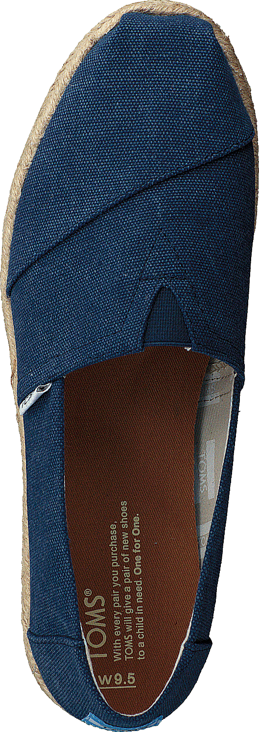 Alpargata Navy Washed Canvas Rope Sole