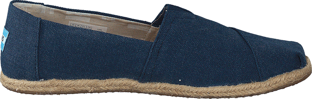 Alpargata Navy Washed Canvas Rope Sole
