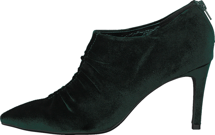 Sko stilet fløjl mørkegrøn