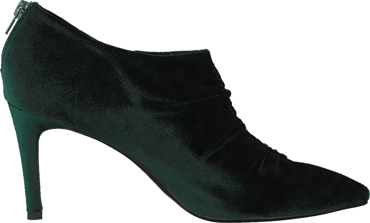 Sko stilet fløjl mørkegrøn