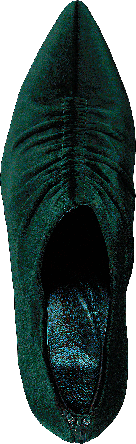 Sko stilet fløjl mørkegrøn