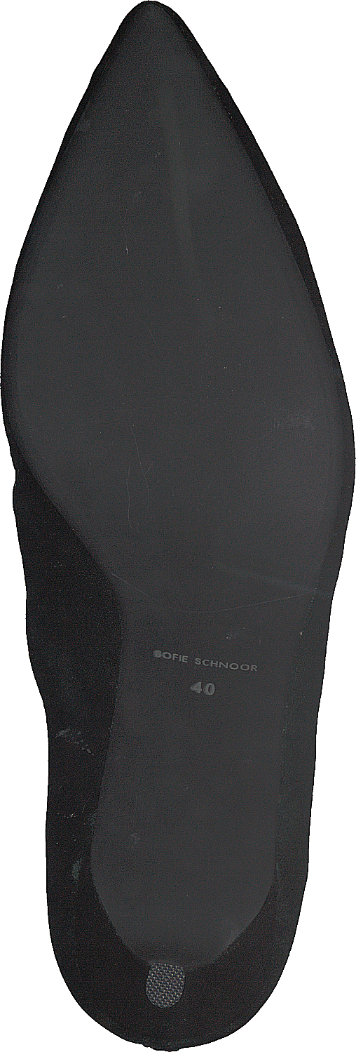 Sko stilet fløjl mørkegrøn