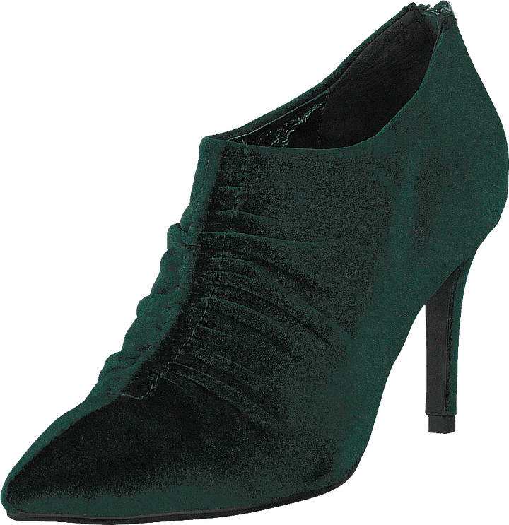 Sko stilet fløjl mørkegrøn