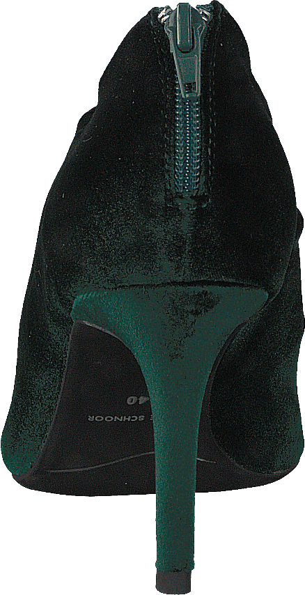 Sko stilet fløjl mørkegrøn