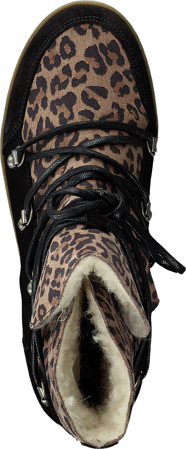 "Uma Wool Leopard Suede