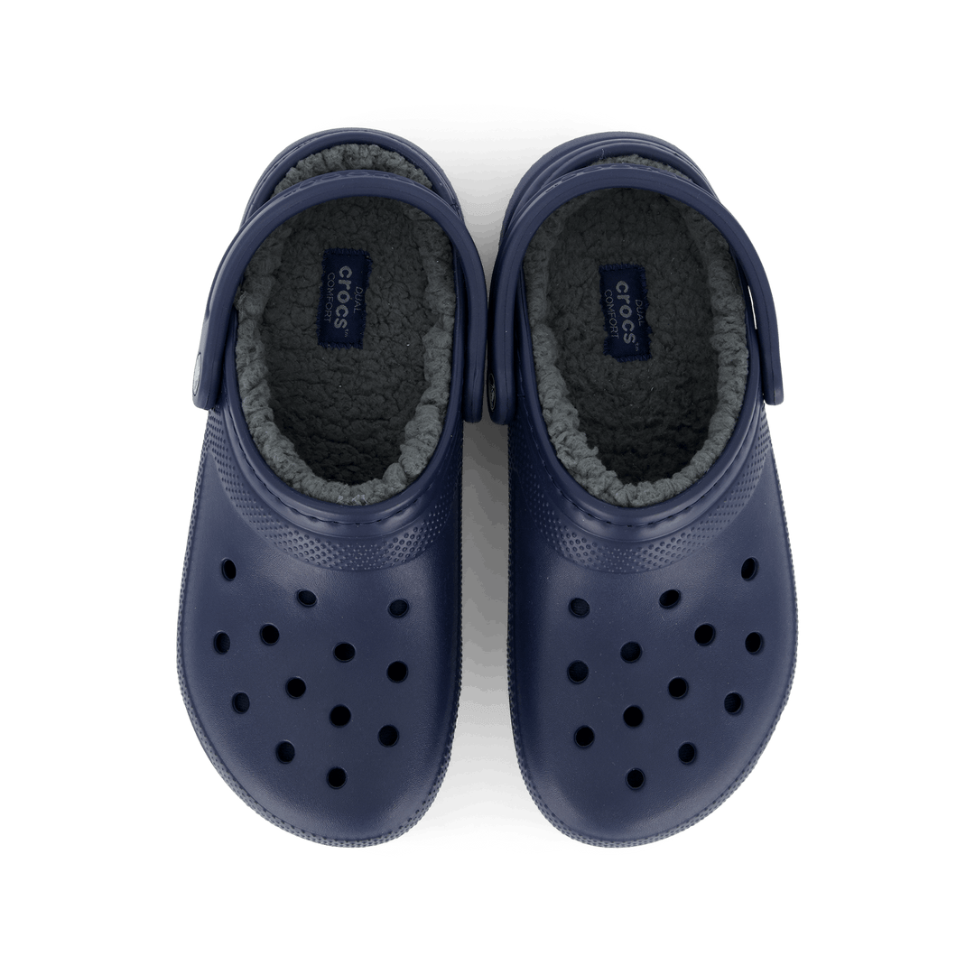 Klassisk fodrad träsko Navy / Charcoal
