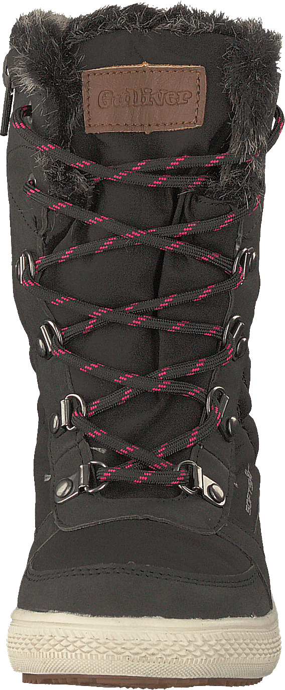 430-1933 Doublure chaude imperméable Noir/fuchsia