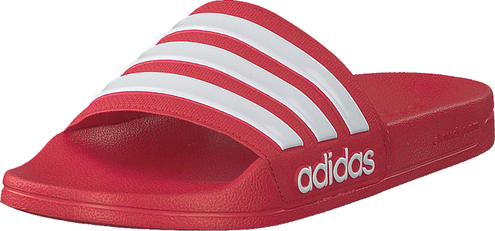 Adilette Cloudfoam Slides Scarlet / Footwear White / Scarlet