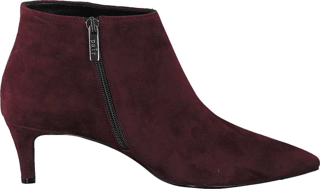 Pointed Low Fine Heel Amalfi Bordo