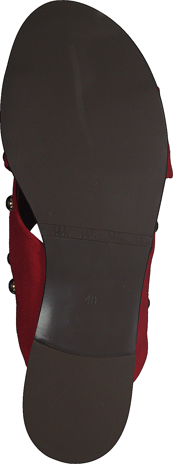 Sandalen Sommer Rot/Silber