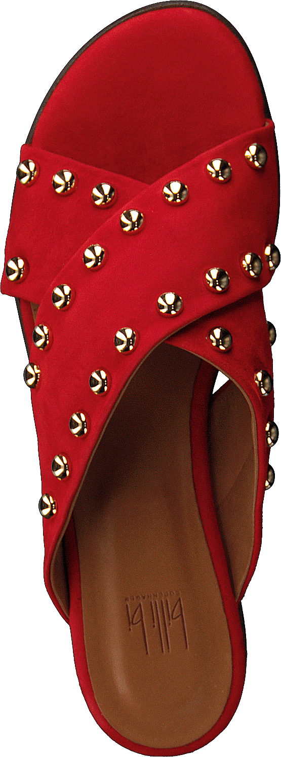 Sandalen Sommer Rot/Silber