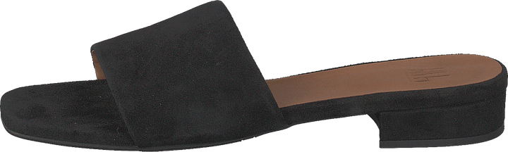 Sandali in pelle scamosciata nera