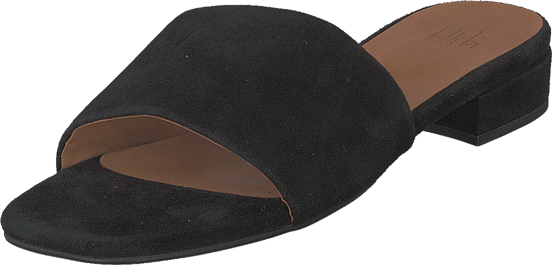 Sandali in pelle scamosciata nera