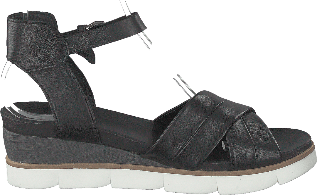 Schwarze Sandale Tapasita Nero