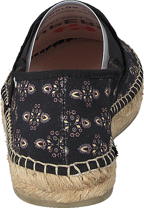 Vibrant Walker Espadrillo Fast Schwarz