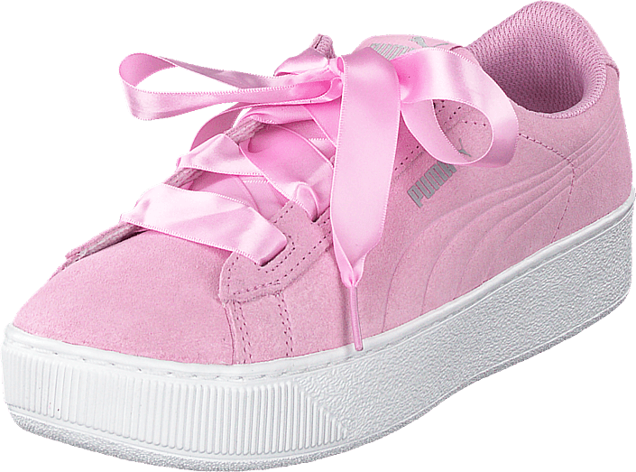puma vikky platform ribbon jr pink –