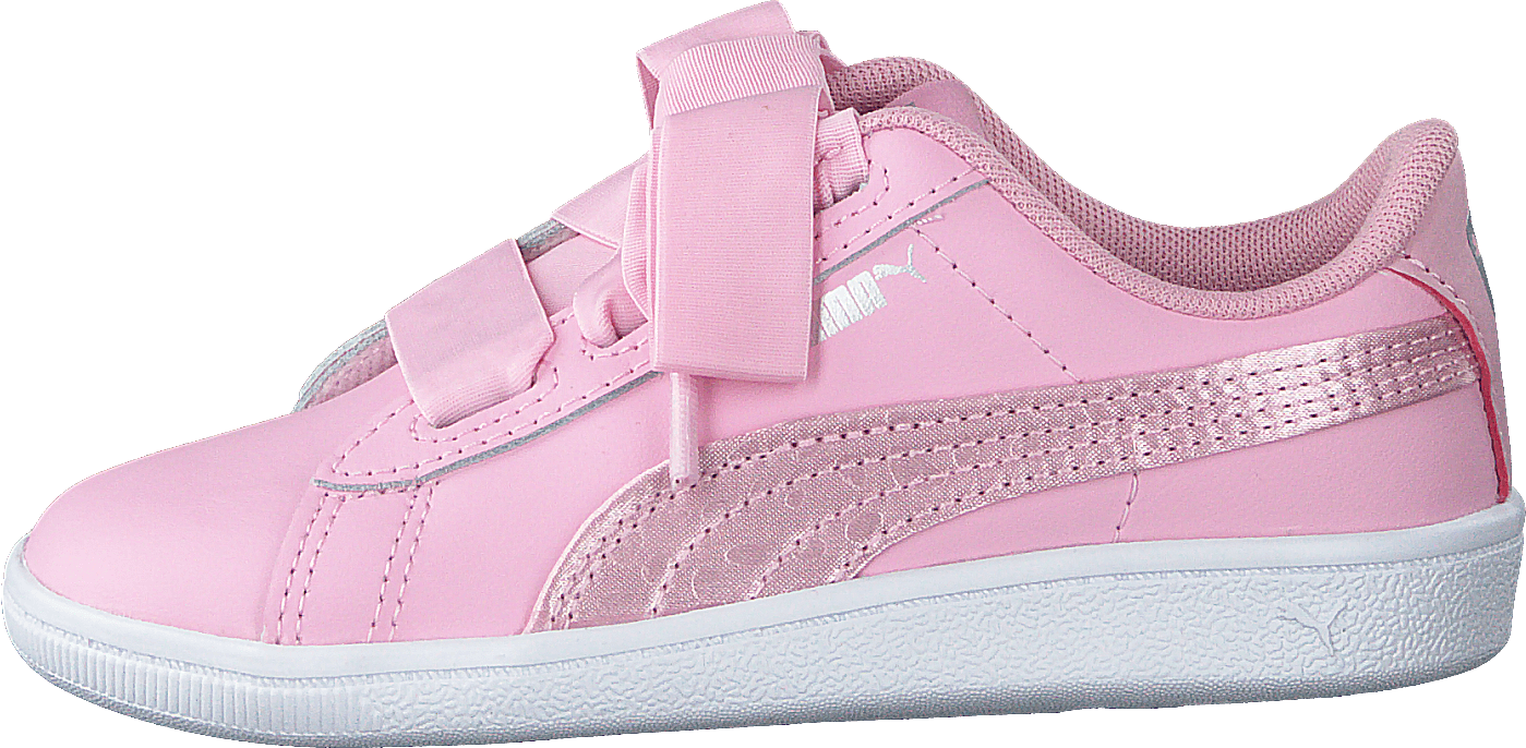 puma vikky ribbon l satin inf pale pink-pale pink –