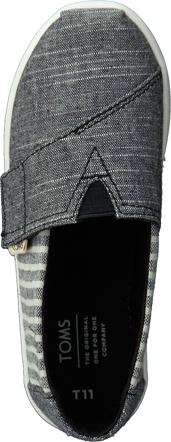 Schwarz Cabana Streifen Grau