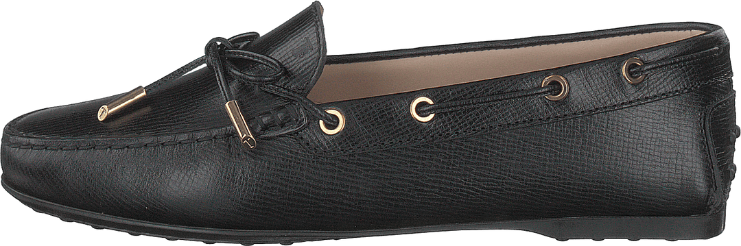 Gommino Mocassins Couro Nero