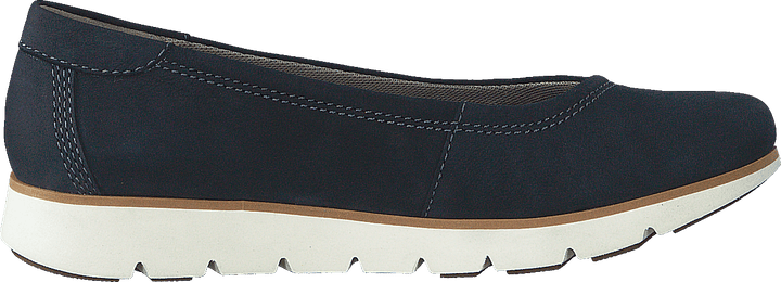 Ballerine Florence Air en nubuck bleu foncé