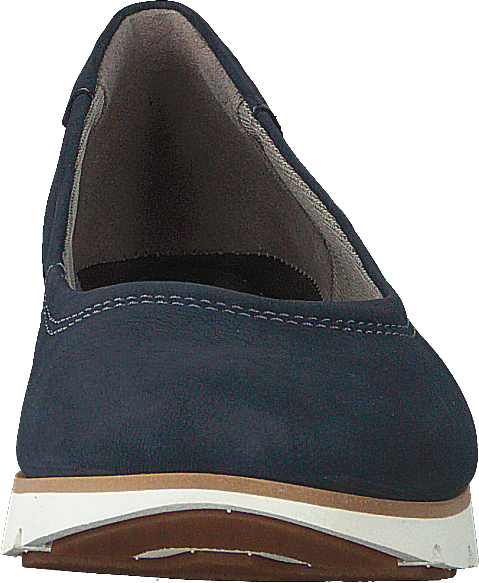 Ballerine Florence Air en nubuck bleu foncé