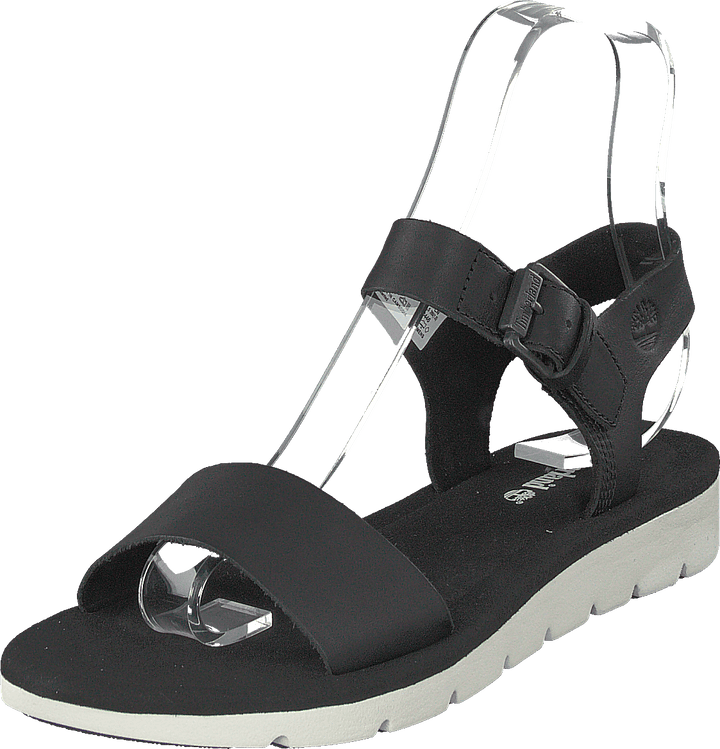 Sandále Lottie Lou s 1 pásikom Black Full Grain