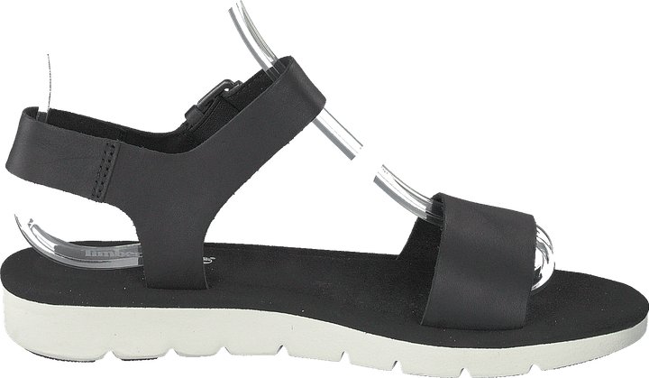 Sandále Lottie Lou s 1 pásikom Black Full Grain