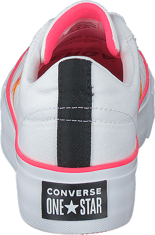 One Star Plattform Weiß / Racer Pink / Orange