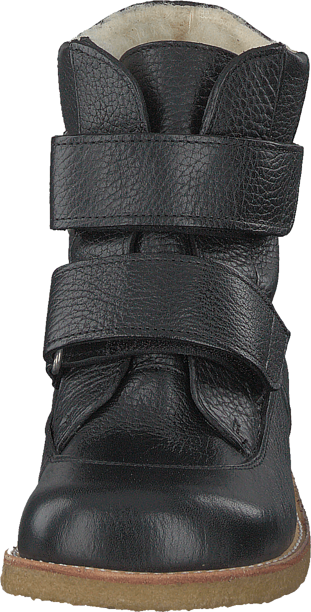 Tex-støvel med borrelåsstropper Svart